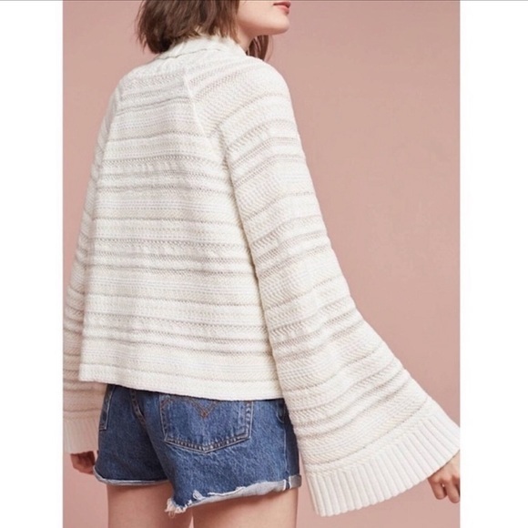 *SOLD* Anthropologie Moth Bell Sleeve Cardigan Size: XS - Picture 4 of 11